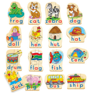 Build a word 16 Piece Genuine Wooden Puzzle