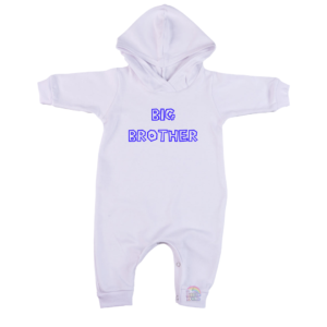 Big Brother Hooded Romper (0-24mnts)