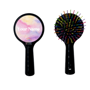 Personalized Hairbrush – Pastel Clouds